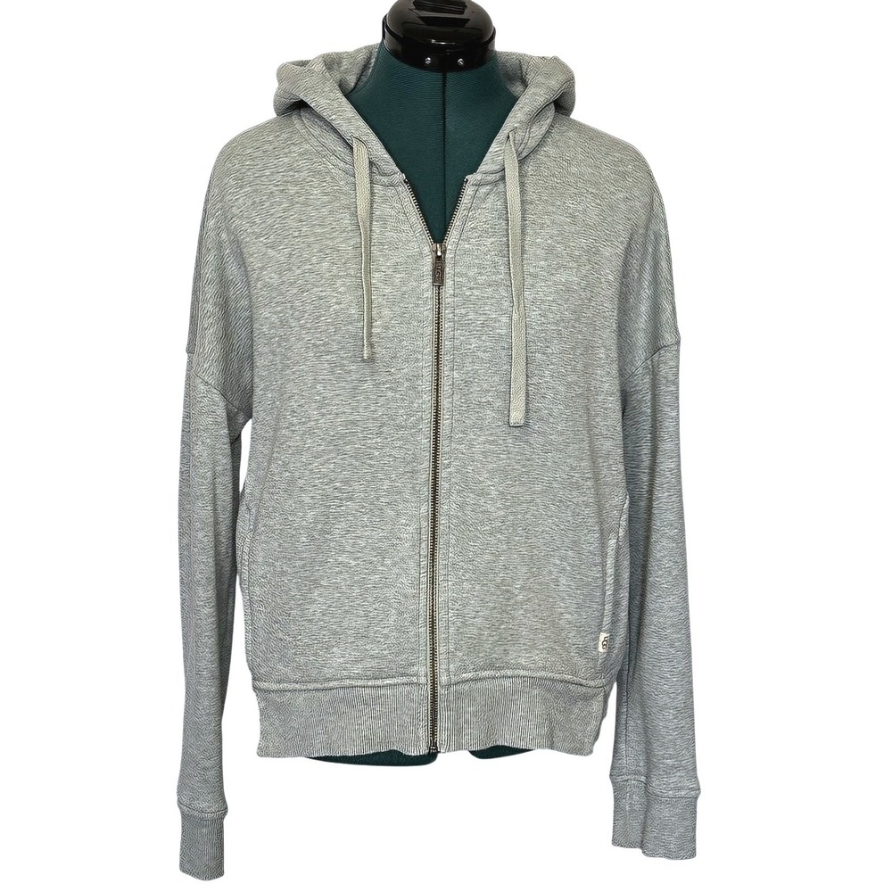 UGG Adeline Green Full Zip Faux Fur Lined Hoodie Sweatshirt 1118520 Womens Small